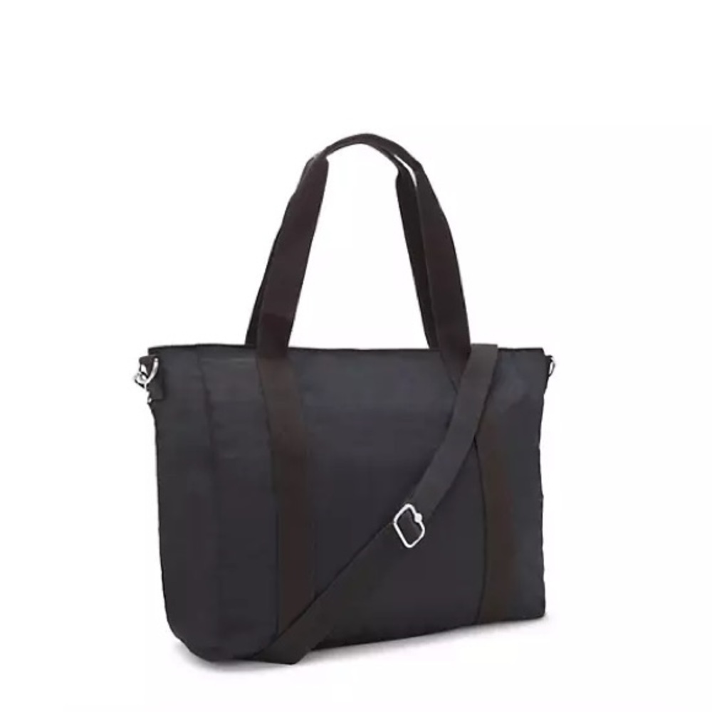 NEW NWT Black Kipling Asseni Tote Bag Travel Gym Work